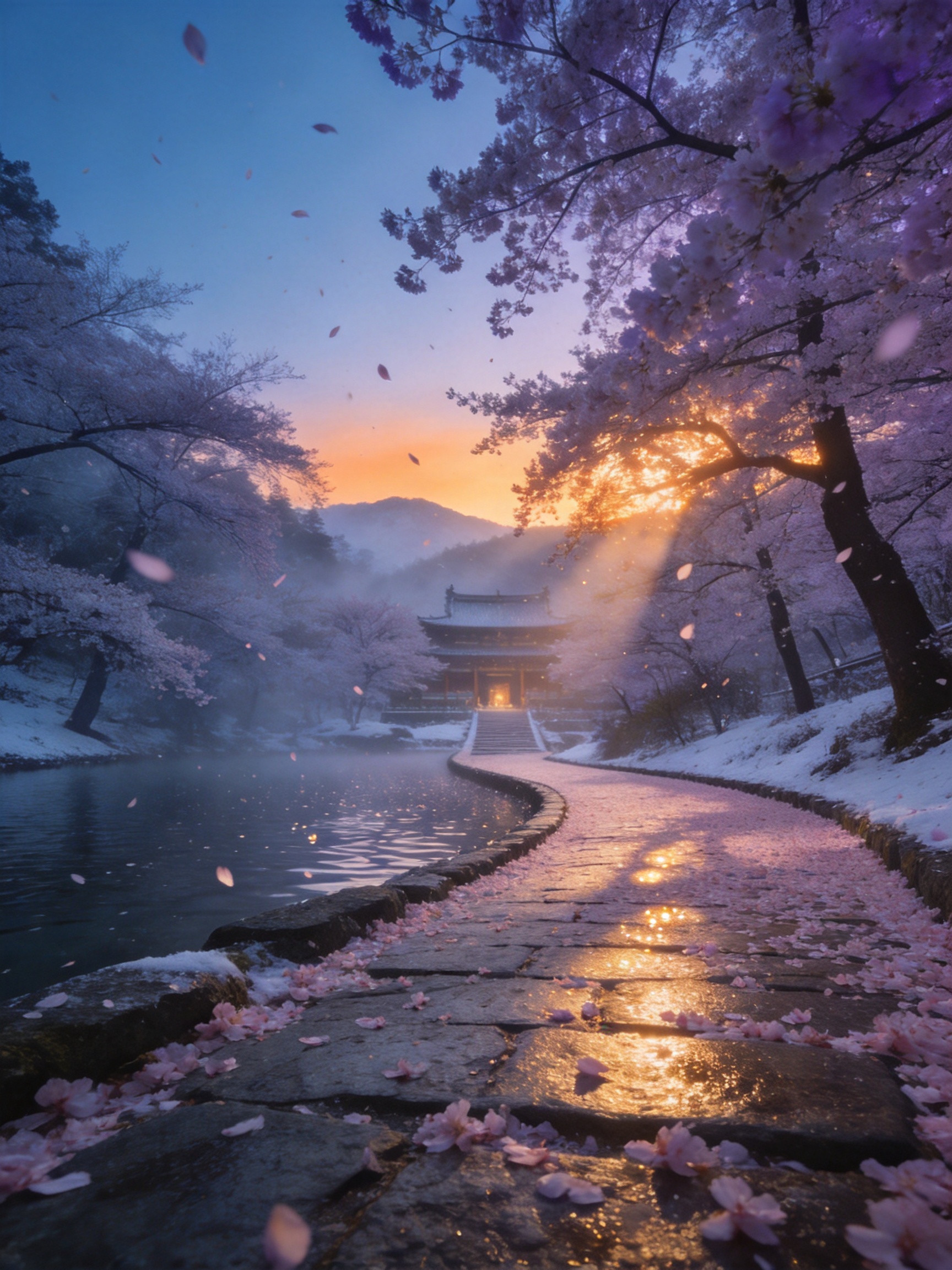 京都醍醐寺·清晨的小径