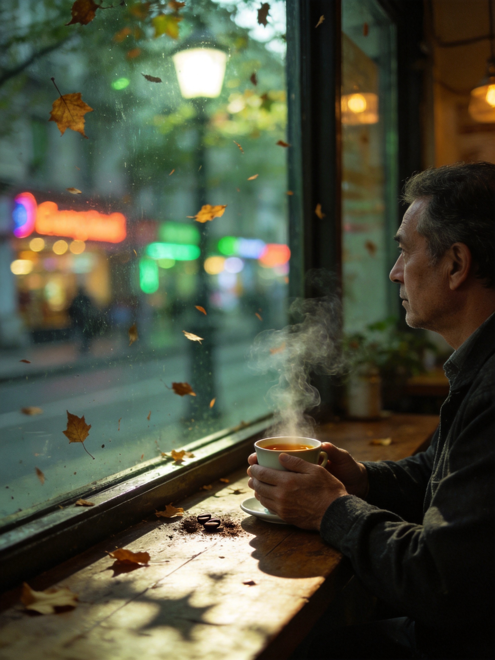 梧桐叶影·老城咖啡馆