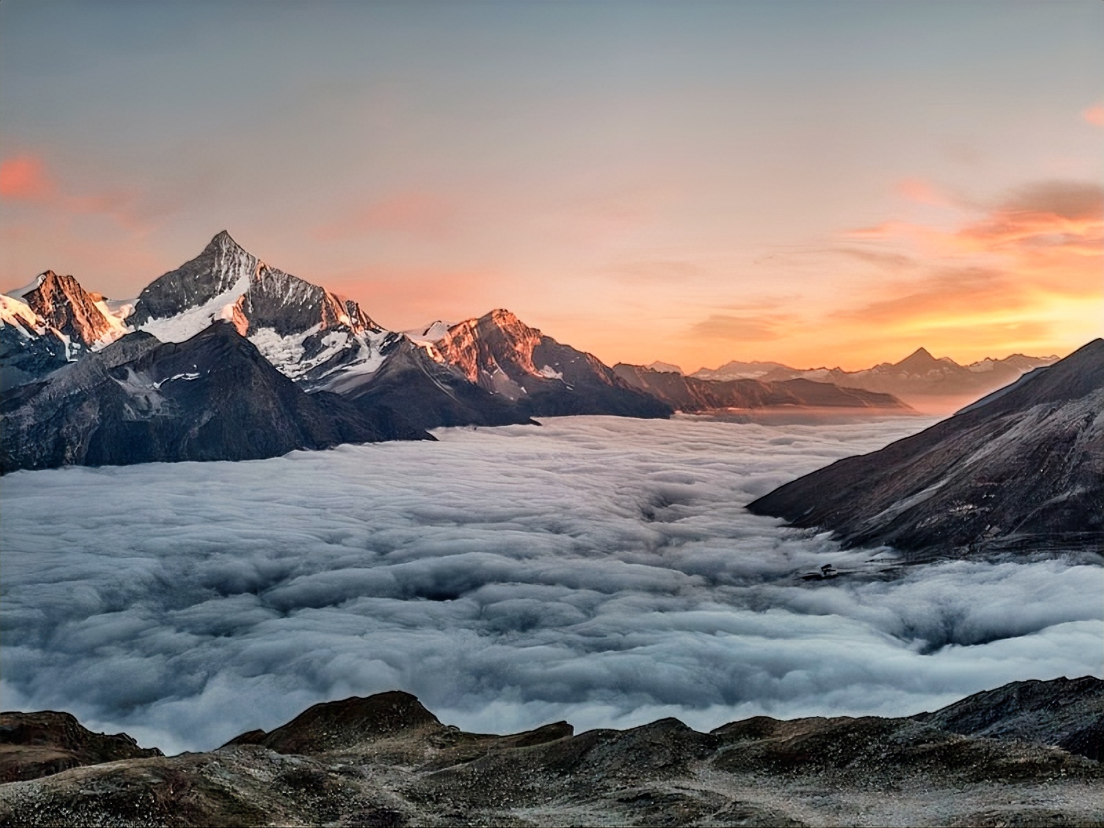 风景照片修复后